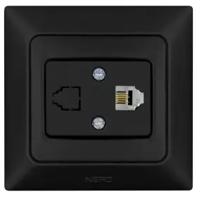 Телефонная розетка NE-AD ARAS 93-124-11-1 черная