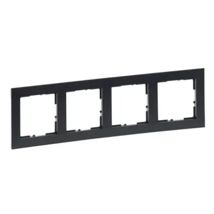 Рамка 4-постовая Legrand SUNO (графит) 721554 Рамка 4-постовая Legrand SUNO (графит) 721554