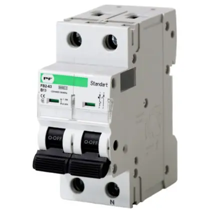 Автоматичний вимикач Promfactor STANDART FB2-63 1P+N B 13A 6кА (FB2BN2013) Автоматичний вимикач Promfactor STANDART FB2-63 1P+N B 13A 6кА (FB2BN2013)