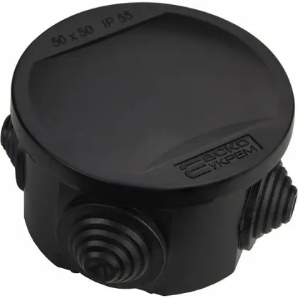 Распределительная коробка Аско-Укрем UAtmo Jet Black 50*50