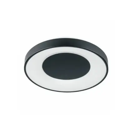 Люстра с пультом светодиодная, потолочный светильник Goldlux 326713 Witold LED 1x48W 3000K/4000K/6000K 5300Lm IP44 черная