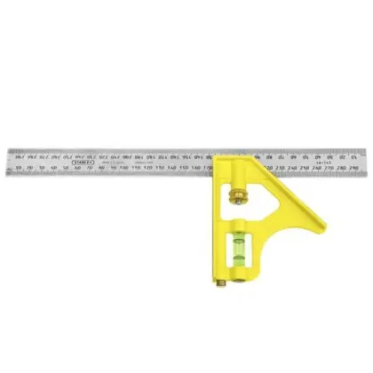 Комбинированный угольник Stanley 300мм (2-46-143) Комбинированный угольник Stanley 300мм (2-46-143)