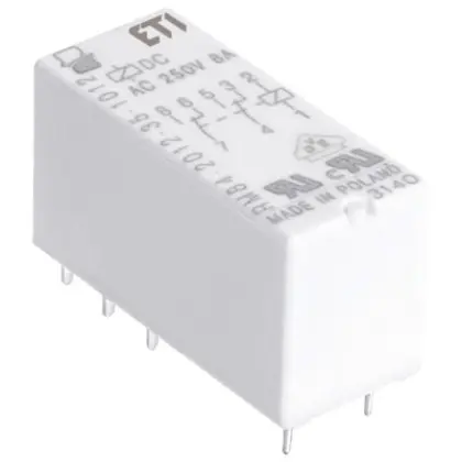 Миниатюрное электромеханическое реле ETI 002473030 MER2-005 DC 2p Миниатюрное электромеханическое реле ETI 002473030 MER2-005 DC 2p