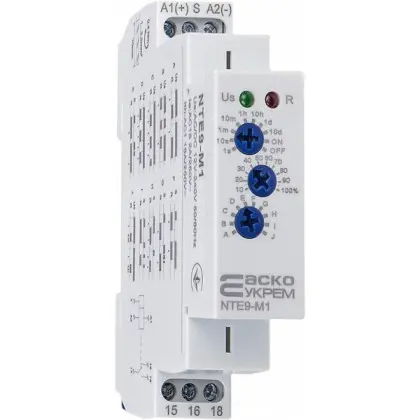 Многофункциональное реле времени Аско-Укрем NTE9-M1 SPDT (A0010240005) Многофункциональное реле времени Аско-Укрем NTE9-M1 SPDT (A0010240005)