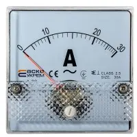 Амперметр прямого включения Аско-Укрем 30А АС 80х80мм (А-80) (A0190010054)