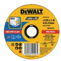 Відрізний диск нержавіючої сталі DeWALT DT43906 Long Life Inox 125х1,6х22,2мм