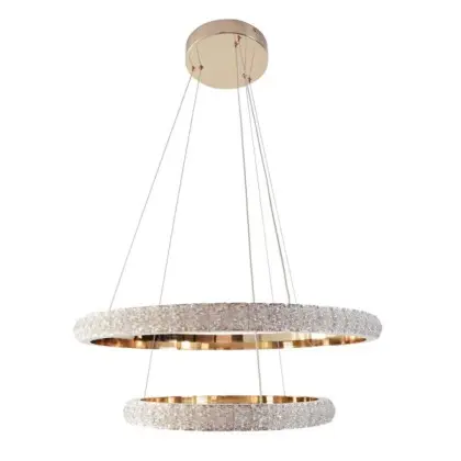 Підвісний світильник, люстра Goldlux 338297 Celestia LED 2x55W 4000K 6900Lm IP20 золотий