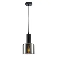 Подвесной светильник, люстра Italux PND-65342-1-BK+SG Santia E27 1x40W IP20 черный Подвесной светильник, люстра Italux PND-65342-1-BK+SG Santia E27 1x40W IP20 черный
