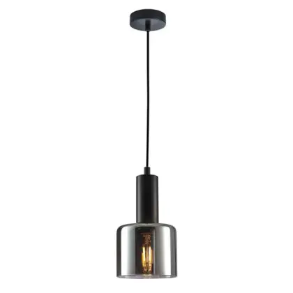 Подвесной светильник, люстра Italux PND-65342-1-BK+SG Santia E27 1x40W IP20 черный