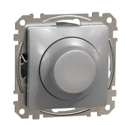 Поворотный светорегулятор Schneider Electric Sedna Design & Elements RC 3-370 Вт алюминий SDD113501 Поворотный светорегулятор Schneider Electric Sedna Design & Elements RC 3-370 Вт алюминий SDD113501