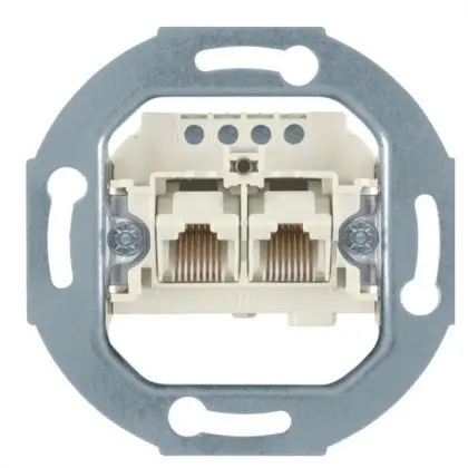 Розетка UAE 2 x 8(4)-полюсна (механізм) Berker Розетка UAE 2 x 8(4)-полюсна (механізм) Berker