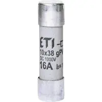 Запобіжник ETI 002625107 CH 10x38 gPV 16A 1000V (10kA) UL Запобіжник ETI 002625107 CH 10x38 gPV 16A 1000V (10kA) UL
