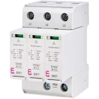 Ограничитель перенапряжения ETI 002440504 ETITEC M T12 300/7 (3+0 3p TNC) Ограничитель перенапряжения ETI 002440504 ETITEC M T12 300/7 (3+0 3p TNC)