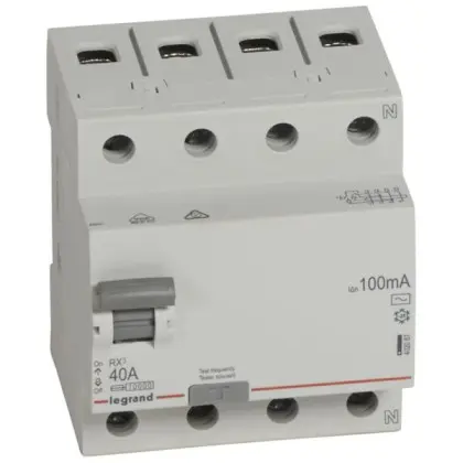 УЗО Legrand (402068) RX3 3P+N 63А 100mA AC УЗО Legrand (402068) RX3 3P+N 63А 100mA AC