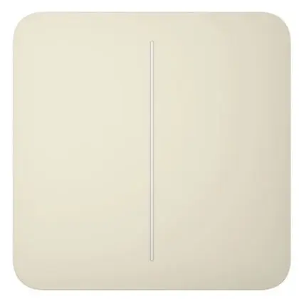 Клавиша умного выключателя 2кл Ajax 46018.144.IV SoloButton для LightSwitch слоновая кость (29832)