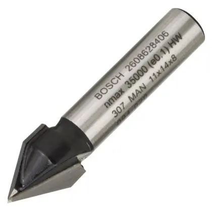 V-образная пазовая фреза Bosch Std S8/D11/L14/60° V-образная пазовая фреза Bosch Std S8/D11/L14/60°