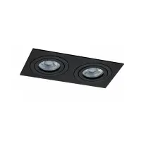 Точковий світильник врізний Oledim 7771305 TS25B ALU GU10 2x10W IP20 Чорний Точковий світильник врізний Oledim 7771305 TS25B ALU GU10 2x10W IP20 Чорний