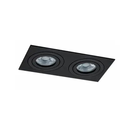 Точечный светильник врезной Oledim 7771305 TS25B ALU GU10 2x10W IP20 Черный