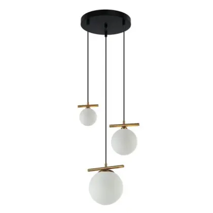 Подвесной светильник, люстра Italux PND-463323A-BRO+W Merseta E14+G9 3x40W+25W IP20 черный
