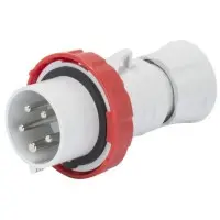 Переносна вилка GEWISS IP67 3P+N+E 32A 400В (GW60042H) Переносна вилка GEWISS IP67 3P+N+E 32A 400В (GW60042H)