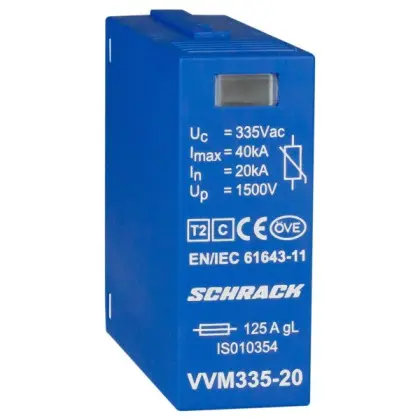 Змінний модуль захисного розрядника Schrack IS010354 Vartec 355В 20кА клас C Змінний модуль захисного розрядника Schrack IS010354 Vartec 355В 20кА клас C