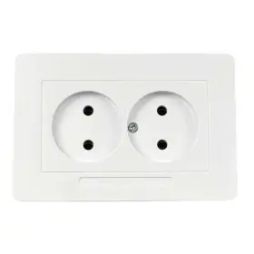 Розетка Nilson Selene біла 2-на без заземлення ( 23111024 )