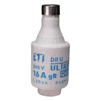 Запобіжник ETI 004322001 DIIUQ2A/500V gR (50 kA) Запобіжник ETI 004322001 DIIUQ2A/500V gR (50 kA)