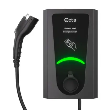 Однофазна зарядна станція для електромобіля Octa Energy SW107-C1 Smart Wall на 7кВт (Type 1)
