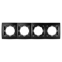 Рамка Nilson Touran черная мат 4-я ( 24380094 )