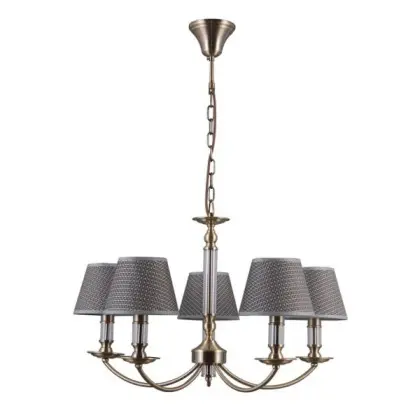 Подвесной светильник, люстра Italux PND-43272-5 Zanobi E14 5x40W IP20 серый