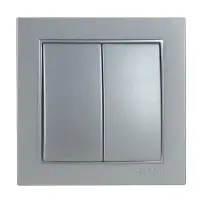 Выключатель Nilson Thor серебро 2кл ( 27131003 )