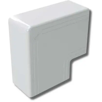 Кут плоский 100x40 NPAN (90°), колір білий RAL9001 Кут плоский 100x40 NPAN (90°), колір білий RAL9001