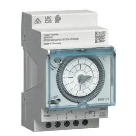 Аналоговий тижневий таймер Hager EHN171 16А 1НВ резерв 120 годин