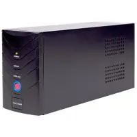 ДБЖ LogicPower LP8294 1400ВА на 2 євророзетки AVR 2x7.5Ач12В (840Вт) у металевому корпусі (чорний)