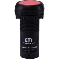 Моноблочная утопленная кнопка ETI 004771470 ECF-11-R (1NO+1NC красная)
