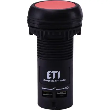 Моноблочная утопленная кнопка ETI 004771470 ECF-11-R (1NO+1NC красная) Моноблочная утопленная кнопка ETI 004771470 ECF-11-R (1NO+1NC красная)