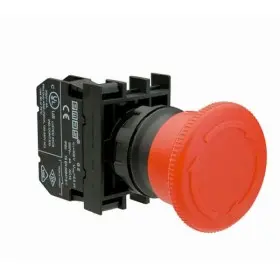 Кнопка "грибок" EMAS B200MK без фіксації (1НЗ) червона