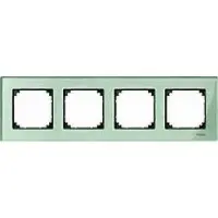 Четырехместная рамка M-ELEGANCE glass зеленая Merten, MTN404404