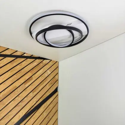 Світильник LED smart NITRO+пульт 100W 3000-5000K IP20 біло-чорний круг ( 220835 )