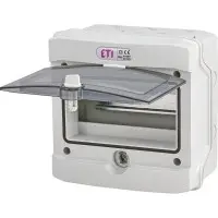 Пластиковый щит наружного исполнения ETI 001101171 ECH-8Gu (8 М IP65) Пластиковый щит наружного исполнения ETI 001101171 ECH-8Gu (8 М IP65)