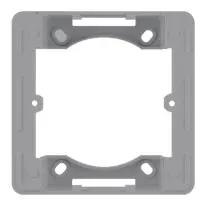 Адаптер Hager WL5812 Lumina-Intense 1Х з/в (сріблястий)