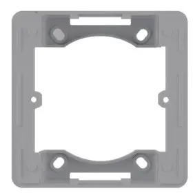 Адаптер Hager WL5812 Lumina-Intense 1Х з/в (сріблястий)