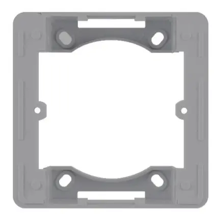 Адаптер Hager WL5812 Lumina-Intense 1Х с/у (серебристый) Адаптер Hager WL5812 Lumina-Intense 1Х с/у (серебристый)