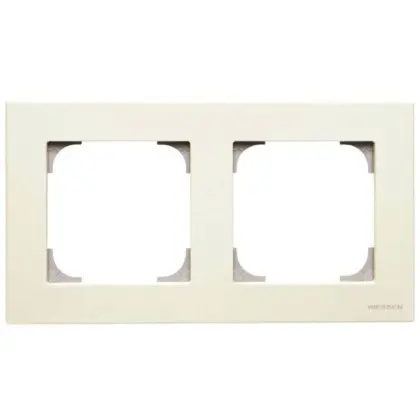 Двопостова рамка ABB Sky 8572 BL (біла) Двопостова рамка ABB Sky 8572 BL (біла)