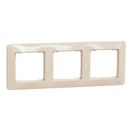 Рамка 3-постовая Schneider Electric Sedna Design бежевая SDD312803
