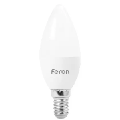 Світлодіодна лампа Feron 5035 LB-737 6Вт 4000К C37 Е14 Світлодіодна лампа Feron 5035 LB-737 6Вт 4000К C37 Е14