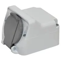 Накладна розетка з кришкою ETI PRE-1 IP44 (4481019) Накладна розетка з кришкою ETI PRE-1 IP44 (4481019)