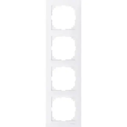 Четырехместная рамка Schneider Electric M-PURE MTN4040-3619 полярно-белая