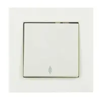 Вимикач Nilson Moda білий 1кл прохідний ( 21112007 )