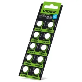 Годинникова батарея Videx AG10/LR1130 (AG10/10B/1.5V) 10 шт